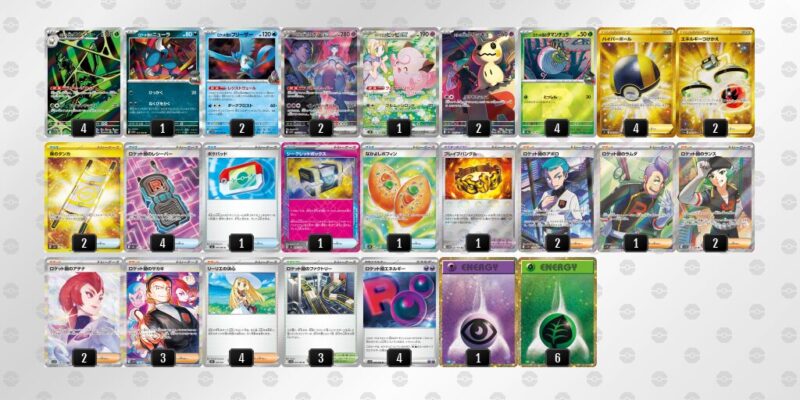 【ロケット団のミュウツーex】ジムバトル優勝デッキレシピ