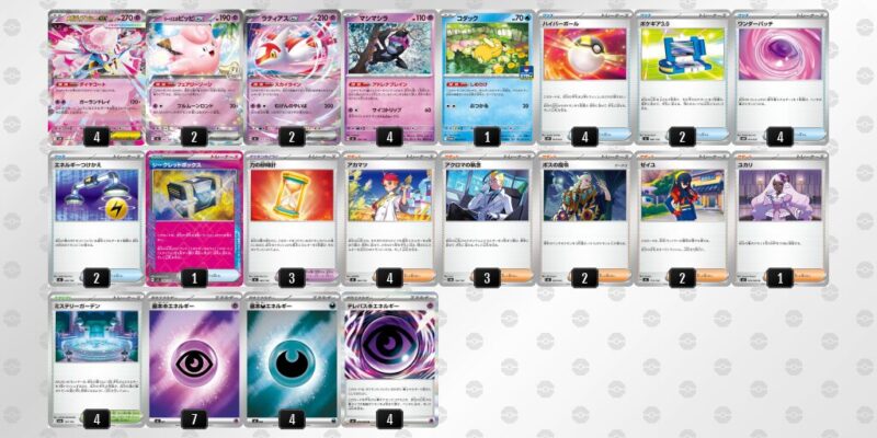 【メガディアンシーex】ジムバトル優勝デッキレシピ