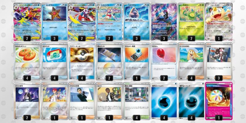 【メガスターミーex】ジムバトル優勝デッキレシピ