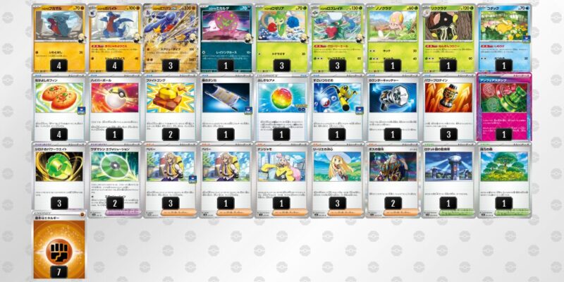 【シロナのガブリアスex】ジムバトル優勝デッキレシピ