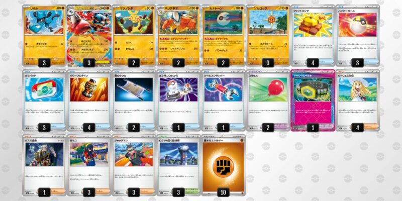 【メガルカリオex】ジムバトル優勝デッキレシピ