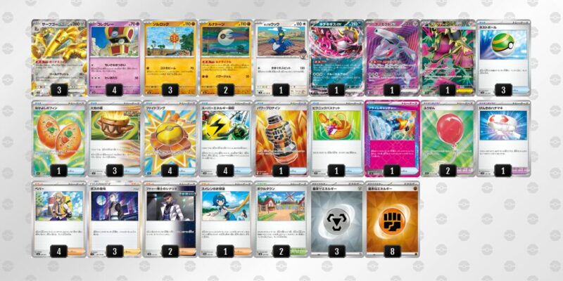 【サーフゴーex】ジムバトル優勝デッキレシピ