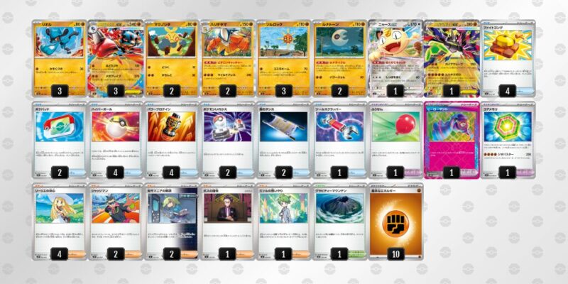 【メガルカリオex】ジムバトル優勝デッキレシピ