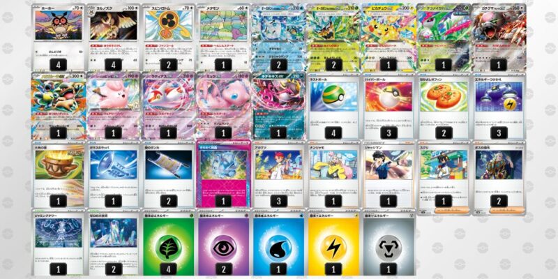 【テラスタルバレット】ジムバトル優勝デッキレシピ