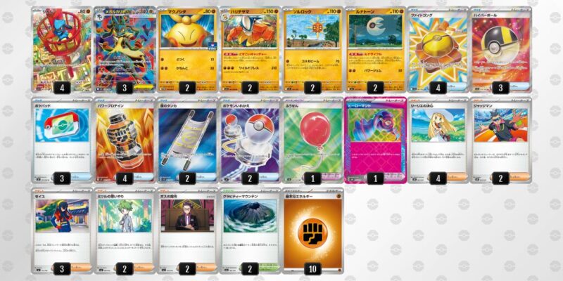 【メガルカリオex】ジムバトル優勝デッキレシピ