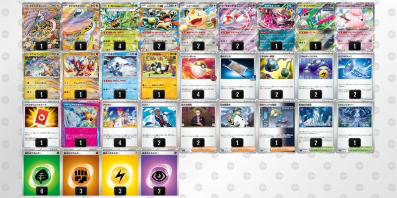 【タケルライコex】ジムバトル優勝デッキレシピ