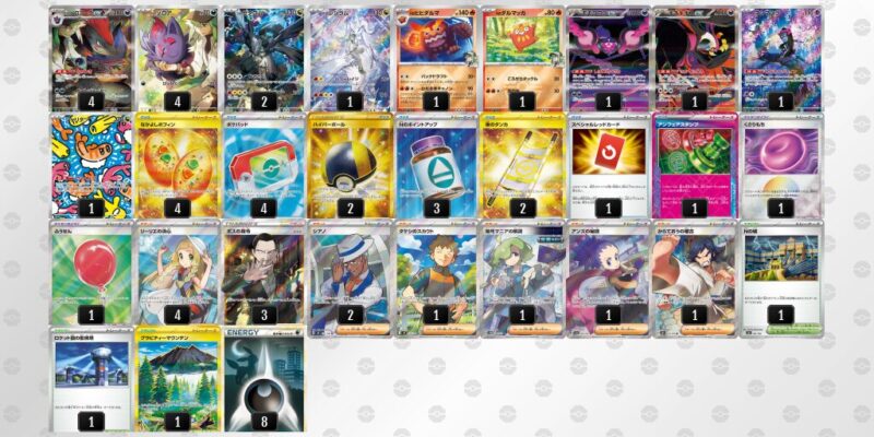 【Nのゾロアークex】ジムバトル優勝デッキレシピ