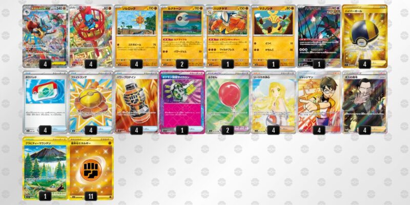 【メガルカリオex】ジムバトル優勝デッキレシピ