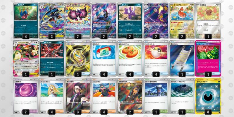 【メガサメハダーex】ジムバトル優勝デッキレシピ