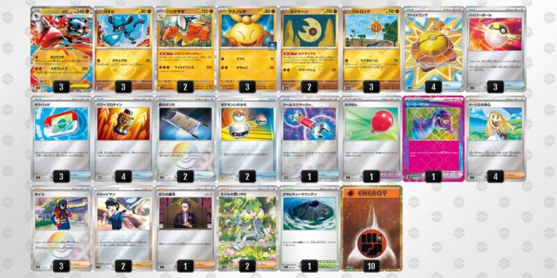 【メガルカリオex】ジムバトル優勝デッキレシピ