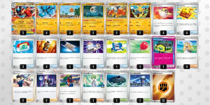 【メガルカリオex】ジムバトル優勝デッキレシピ