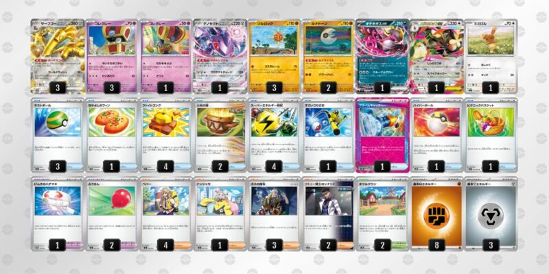 【サーフゴーex】ジムバトル優勝デッキレシピ