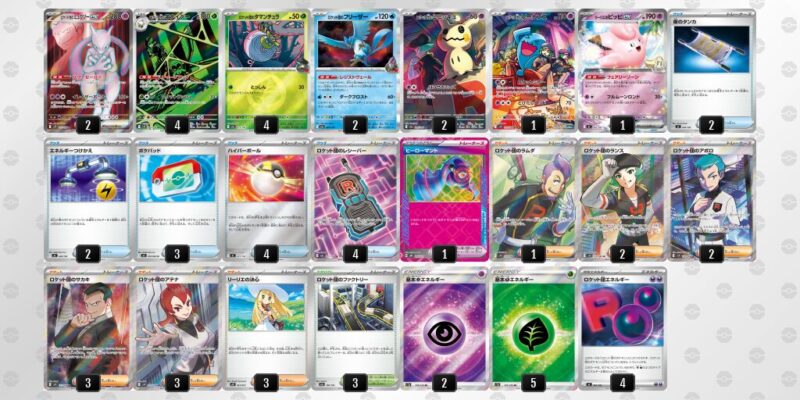 【ロケット団のミュウツーex】ジムバトル優勝デッキレシピ