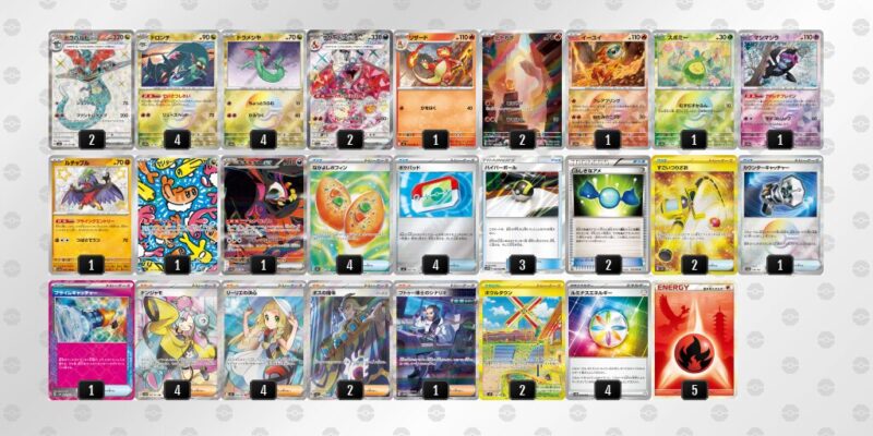 【ドラパルトex＋リザードンex】ジムバトル優勝デッキレシピ