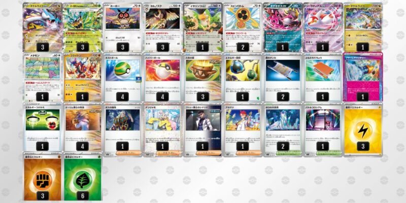 【タケルライコex】ジムバトル優勝デッキレシピ