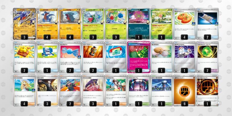 【シロナのガブリアスex】ジムバトル優勝デッキレシピ