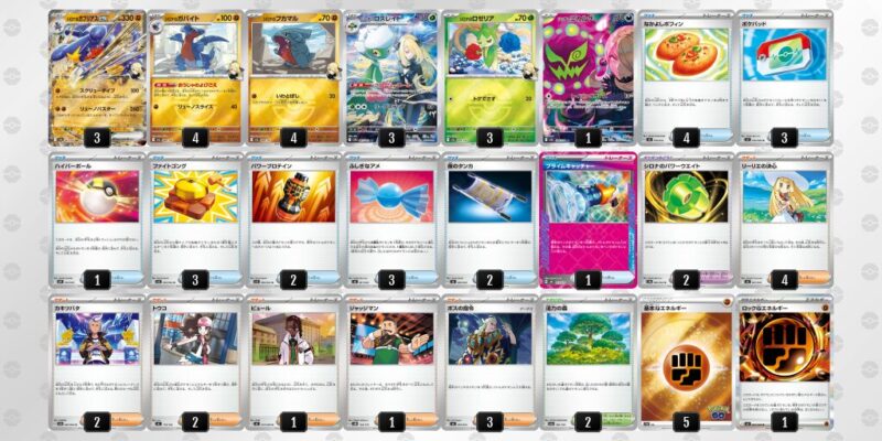 【シロナのガブリアスex】ジムバトル優勝デッキレシピ