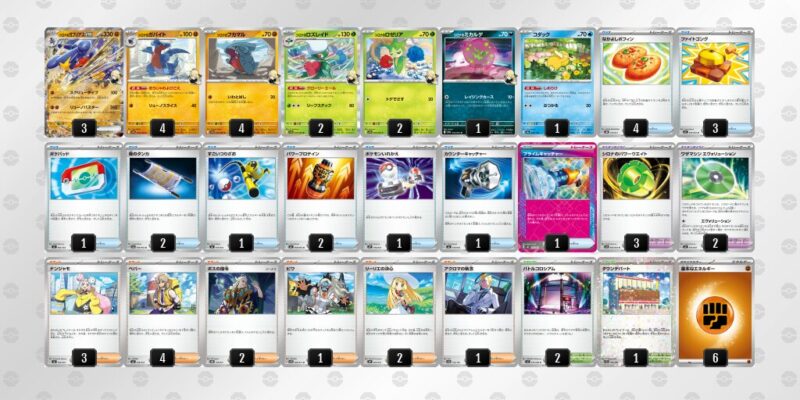 シロナのガブリアスexデッキ 熱風のアリーナ】新デッキ！シロナのガブリアスex/シロナのロズレイド