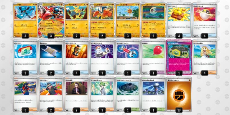 【メガルカリオex】ジムバトル優勝デッキレシピ