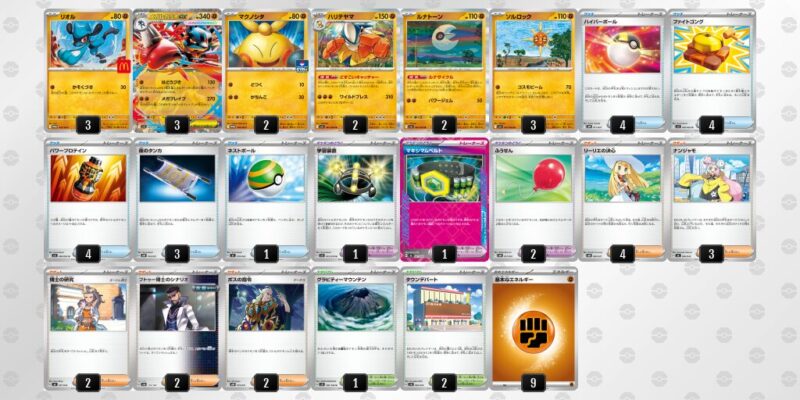 【メガルカリオex】ジムバトル優勝デッキレシピ