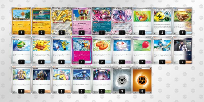 【サーフゴーex】ジムバトル優勝デッキレシピ