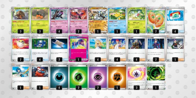 【イワパレス】ジムバトル優勝デッキレシピ