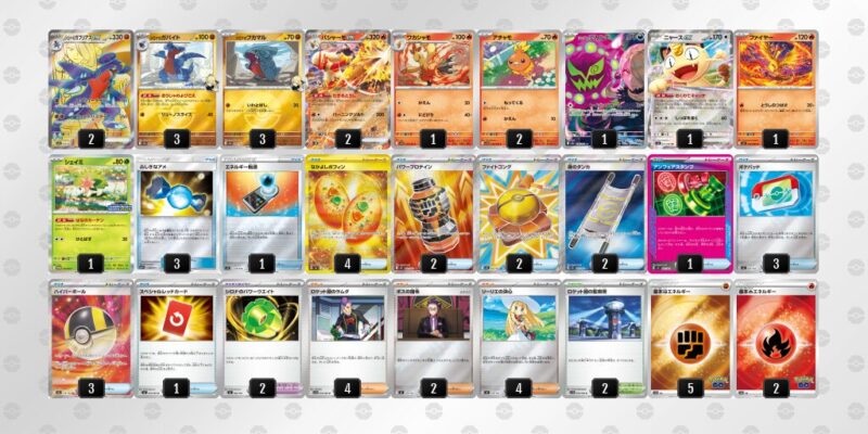 【シロナのガブリアスex】ジムバトル優勝デッキレシピ
