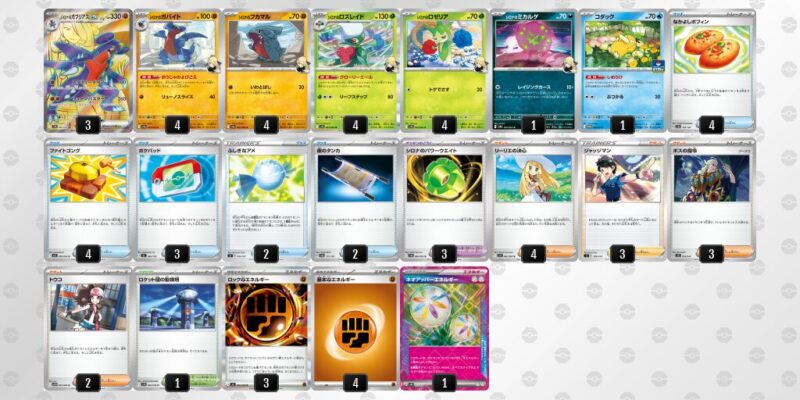 【シロナのガブリアスex】ジムバトル優勝デッキレシピ