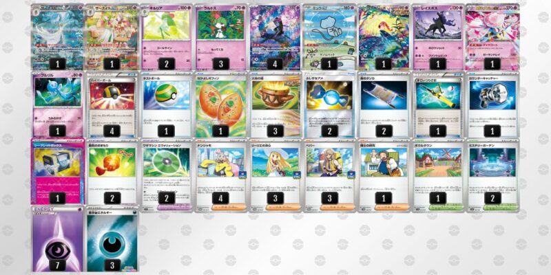 【メガサーナイトex】ジムバトル優勝デッキレシピ