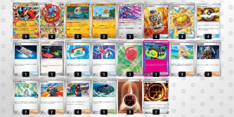 【メガルカリオex】ジムバトル優勝デッキレシピ