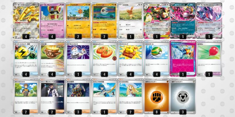 【サーフゴーex】ジムバトル優勝デッキレシピ