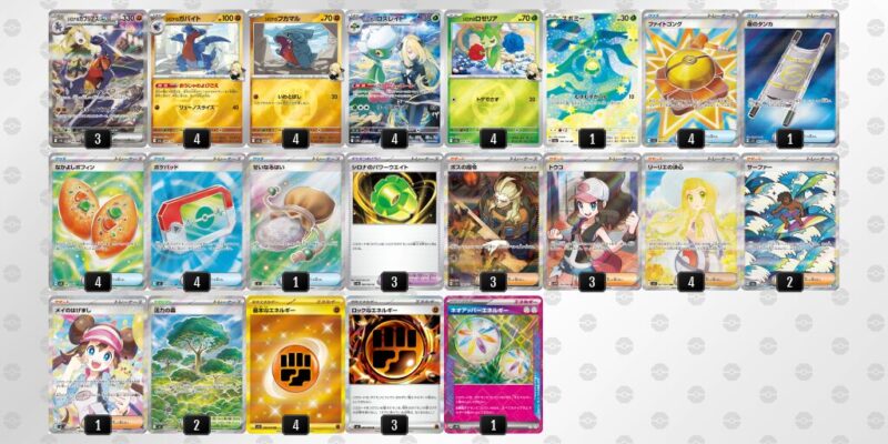 【シロナのガブリアスex】ジムバトル優勝デッキレシピ