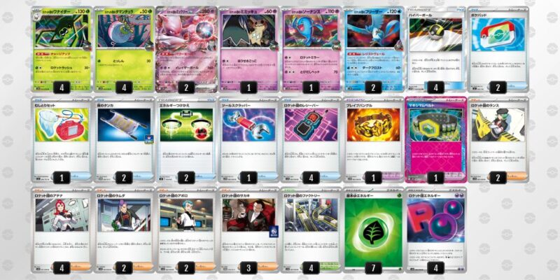 【ロケット団のミュウツーex】ジムバトル優勝デッキレシピ