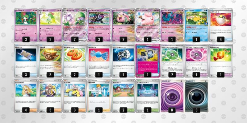 【メガサーナイトex】ジムバトル優勝デッキレシピ