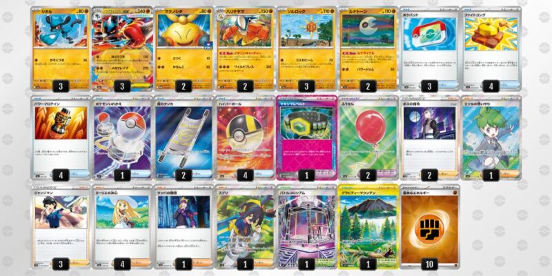 【メガルカリオex】ジムバトル優勝デッキレシピ