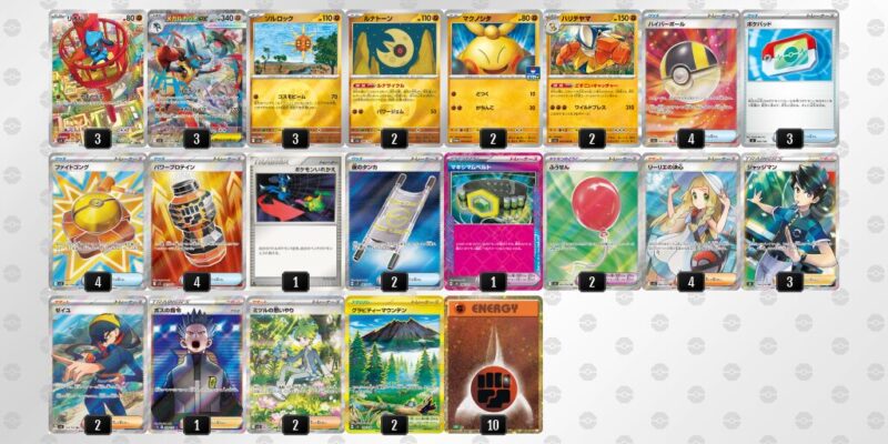 【メガルカリオex】ジムバトル優勝デッキレシピ