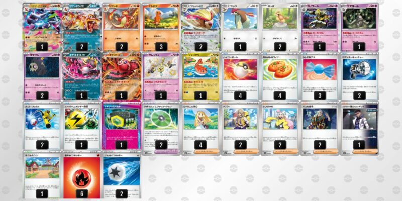 【メガリザードンXex】ジムバトル優勝デッキレシピ