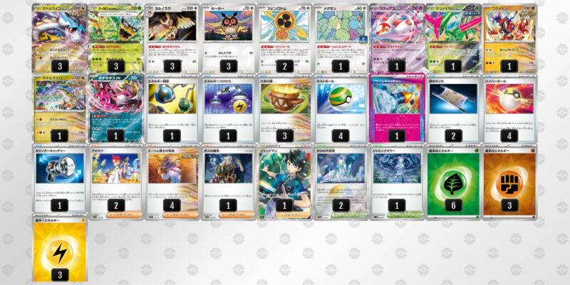 【タケルライコex】ジムバトル優勝デッキレシピ