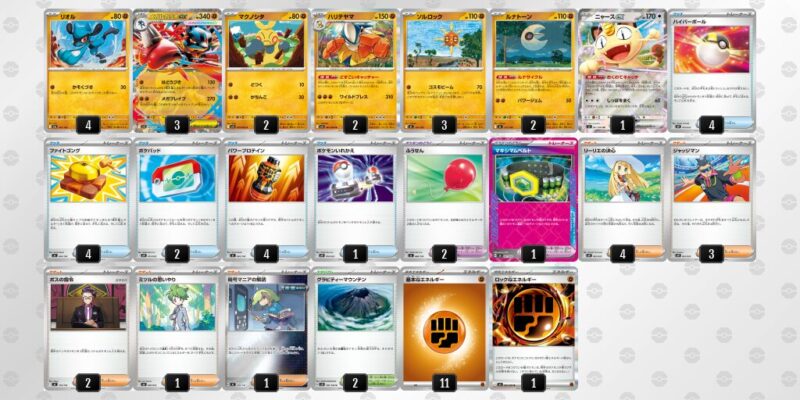 【メガルカリオex】ジムバトル優勝デッキレシピ