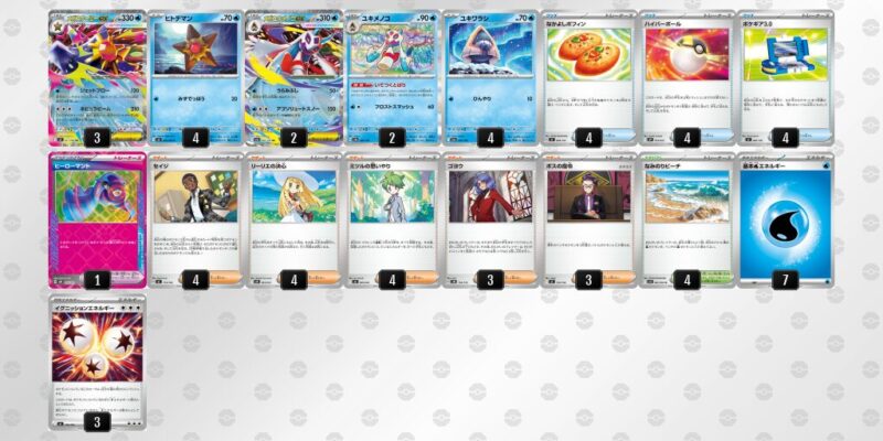 【メガスターミーex】ジムバトル優勝デッキレシピ