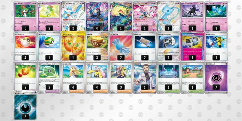 【メガサーナイトex】ジムバトル優勝デッキレシピ