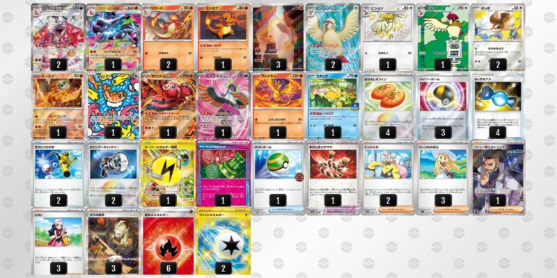 【リザードンex】ジムバトル優勝デッキレシピ