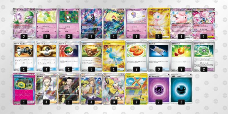 【メガサーナイトex】ジムバトル優勝デッキレシピ