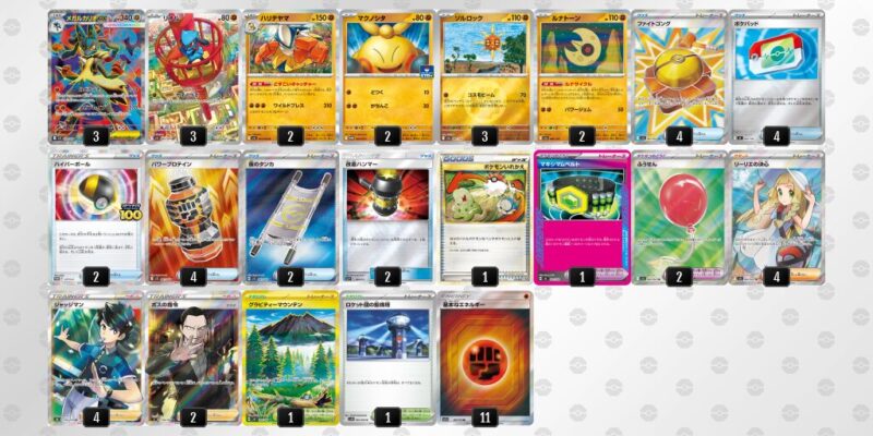 【メガルカリオex】ジムバトル優勝デッキレシピ