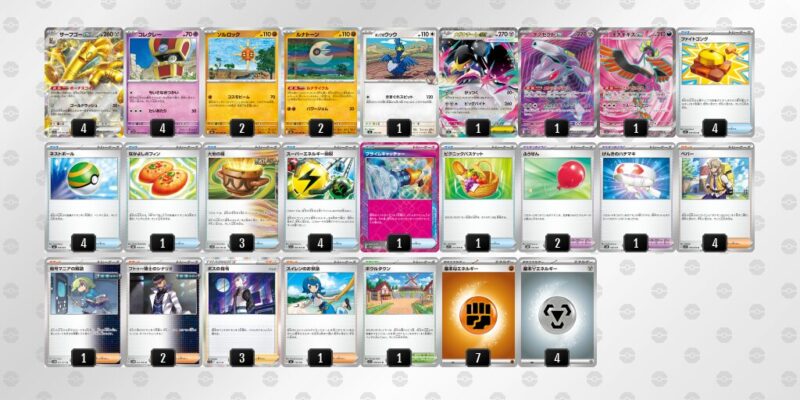 【サーフゴーex】ジムバトル優勝デッキレシピ