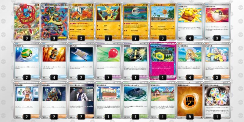 【メガルカリオex】ジムバトル優勝デッキレシピ