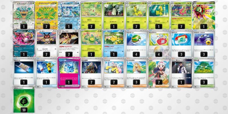 【メガメガニウムex】ジムバトル優勝デッキレシピ