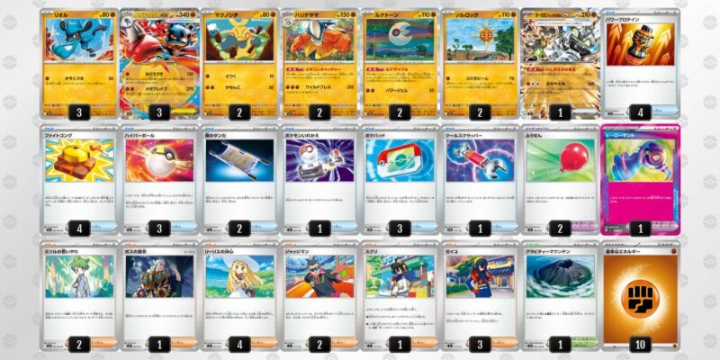 【メガルカリオex】ジムバトル優勝デッキレシピ