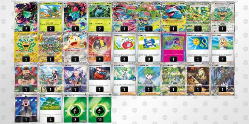 【メガフシギバナex】ジムバトル優勝デッキレシピ