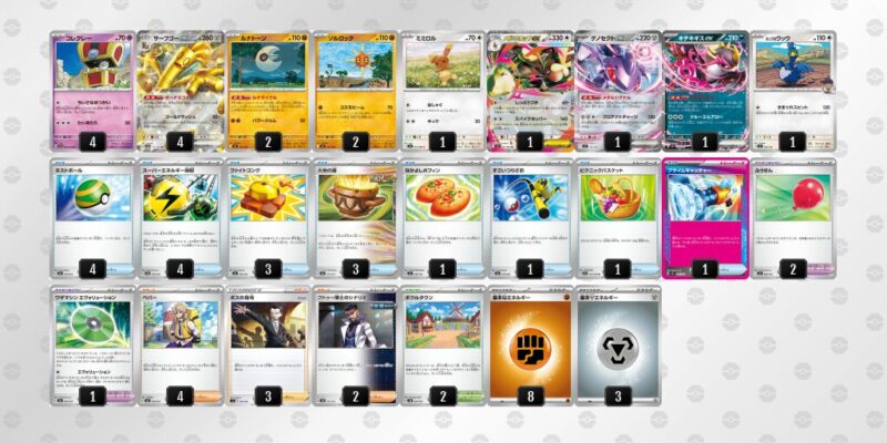 【サーフゴーex】ジムバトル優勝デッキレシピ